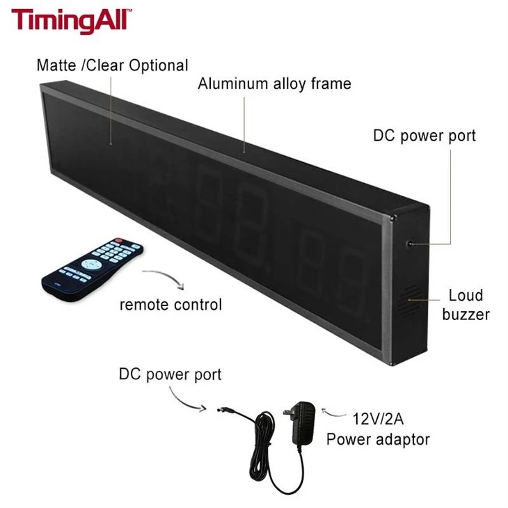 8 digits led  timer size